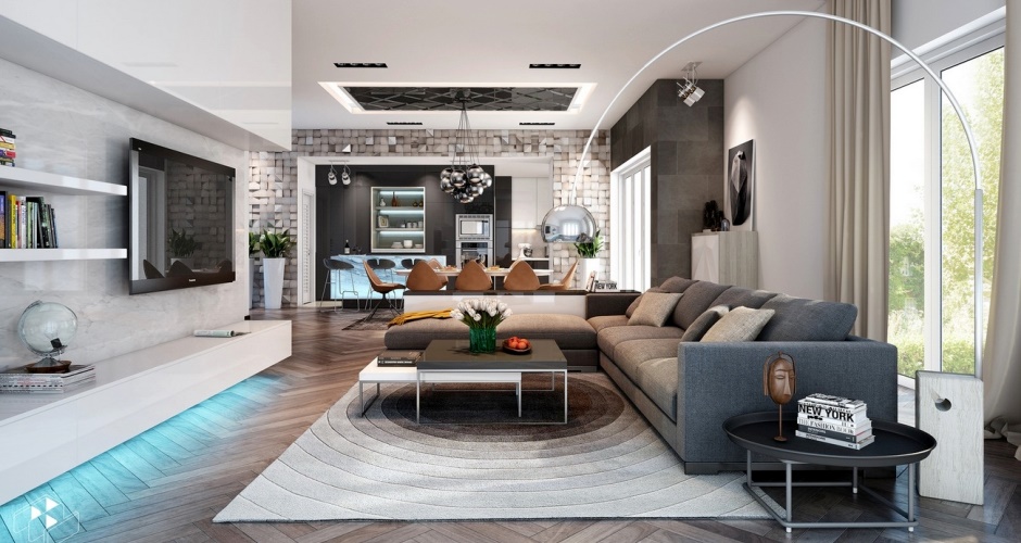 Contemporary But Comfortable Interior Designs