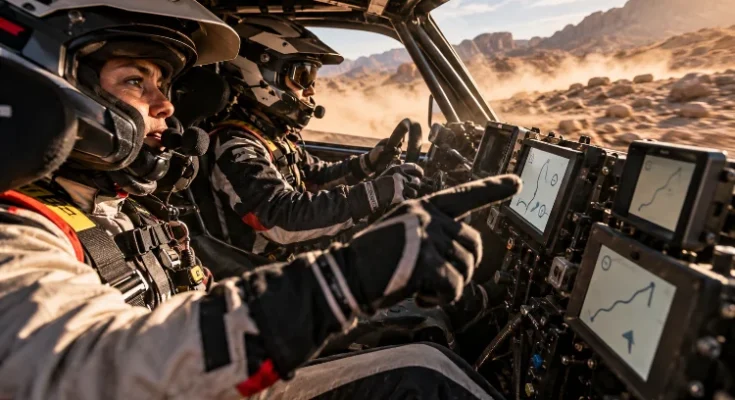 How Dakar Navigators Process Instructions at Extreme Racing Speeds